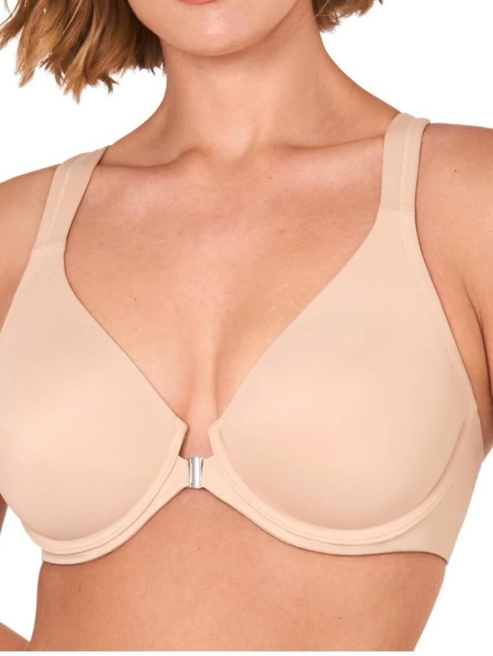 DELIMIRA Women's Size 34G Beige Racer Back Underwire Front Close Bra!